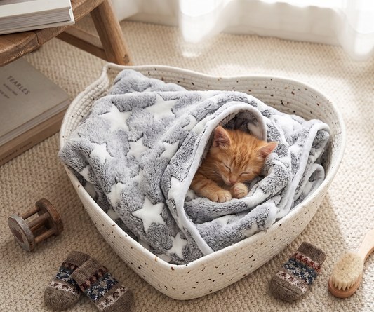 Flannel Pet Blanket - Grey