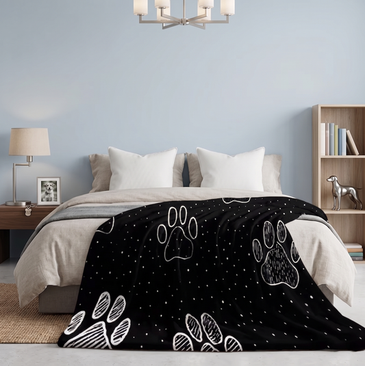 Flannel Pet Blanket - Black
