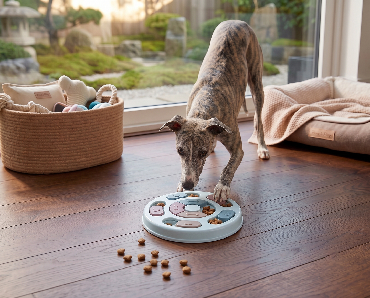 BrainyBites Puzzle Feeder - Blue